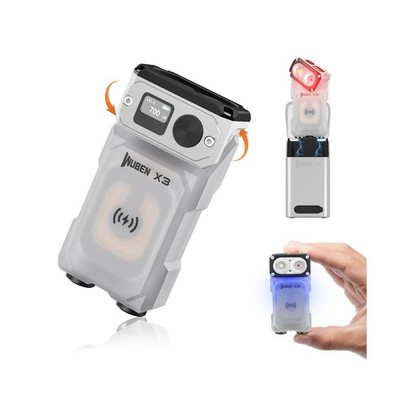 WUBEN X3 Mini Flashlight with Rechargeable Charging Box 180 Degree ... Fast Ship