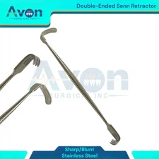 6.25" Senn-Miller Mueller Retractor - Sharp 3-Prong Tip & L-Shape Stainless 1pc