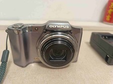 Olympus Stylus SZ-14 Silver Digital Compact Camera with Tested Working English