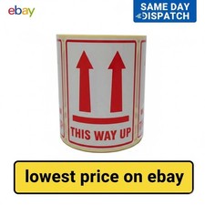 1000pc This Way Up Printed Parcel Labels Postage Sticker Permanent Self Adhesive