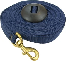 Intrepid International Lunge Line with Rubber Stopper 25' - 25-Feet, NAVY 