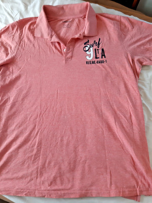 Shirt, Poloshirt, kurzärmelig, pfirsisch, Gr. XXl/60/62