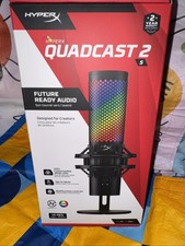 NEW HyperX QuadCast 2 S USB Condenser Microphone RGB PC Mac Gaming Streaming