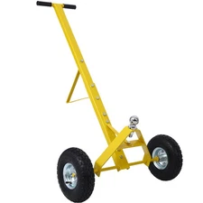 Trailer Dolly 600LB Capacity Pneumatic Tires Yellow Tongue Weight