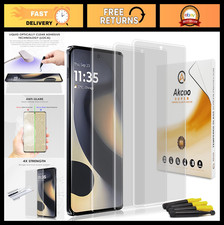 Matte Tempered Glass Screen Protector for Motorola Edge 2024 - 3 Pack, Anti-Glar