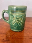 Vintage McCoy Pottery 1920's Green Grape Mug Tankard Stoneware Stein USA Pottery