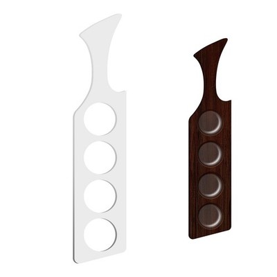 Acrylic Flight Paddle Template 16.9x3.5 Inch Wine Router Templates Clear