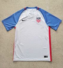 2016 Nike USMNT Home Jersey White/Blue/Red Men's Medium Style 724643-100