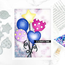 Scrapbooking Die-Cuts, Happy Birthday Ballon Metal Cutting Dies for Card Making,