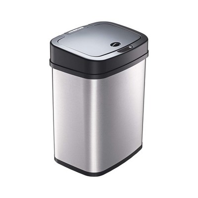 Ninestars 3 Gallon Automatic Trash Can, 12L Touchless Motion 3 Gal, Black 
