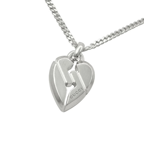 GUCCI Necklace Heart Knot Infinity Silver 925 Silver Chain SV Authentic