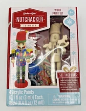 Works of Ahhh Nutcracker Toymaker Wood Paint Set Holiday DIY Acrylic Craft Kit