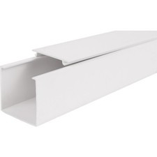 40mm  x  40mm PVC White Electrical Cable Cover Trunking
