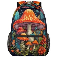 Tropical Mushrooms Backpack for School, School Backpacks for Girls Boys Abstr...