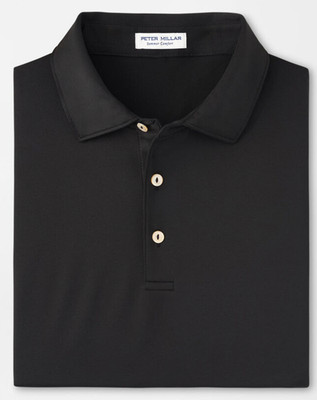 NEW! PETER MILLAR SHIRT SUMMER COMFORT POLO - BLACK  NWT! SAME DAY SHIPPING!