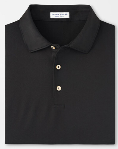 NEW! PETER MILLAR SHIRT SUMMER COMFORT POLO - BLACK NWT! SAME DAY SHIPPING!