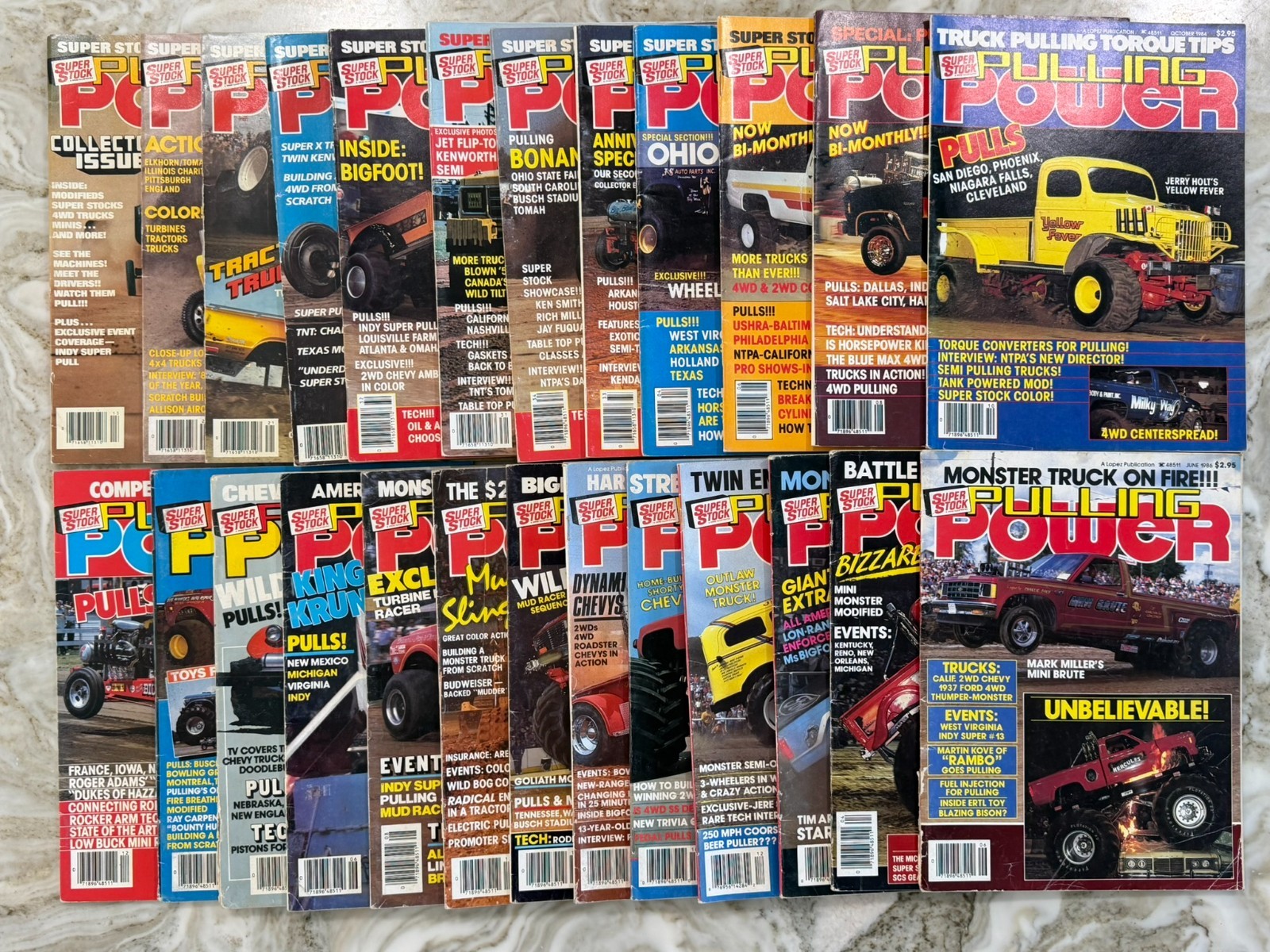 Vintage Pulling Power Magazine 1981-1986 Super Stock Monster Trucks - YOU PICK!!