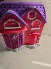 Kid Connection Pink Purple Folding Dollhouse Interactive No Accessories Included