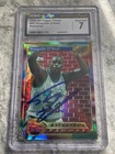 1993-94 Finest 1st Refractor Shaquille O'Neal Signed CGC JSA Auto Centered