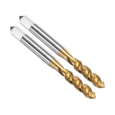 uxcell 2pcs Spiral Flute Thread Taps 1/4-28 UNF 2B Machine Threading Tap Bit,...