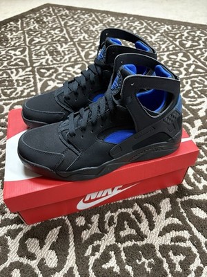 Nike Flight Huarache Black Lyon Blue 2014 Size 9
