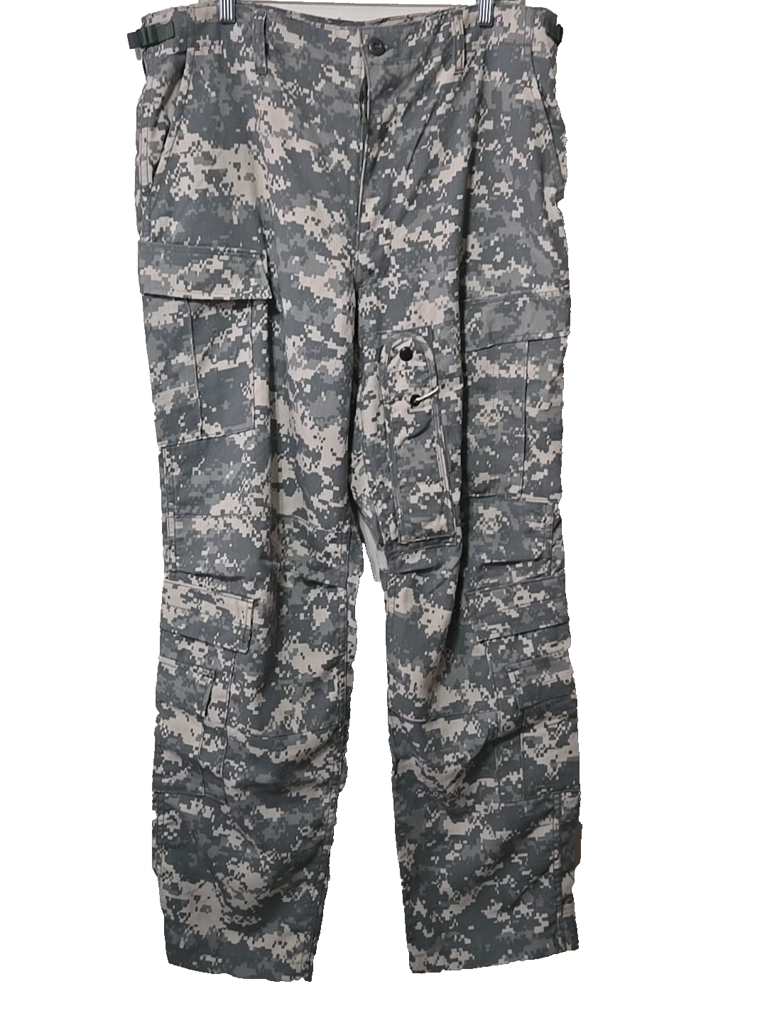 Army Combat Uniform Pants Mens Large Regular Camo Cargo Military Ripstop 8415-01  