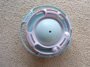 Cat Toy Ball Track Plastic 11" Round Puzzle 2 Levels Interactive