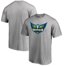 Men's Heathered Gray Dallas Wings Primary Logo T-Shirt