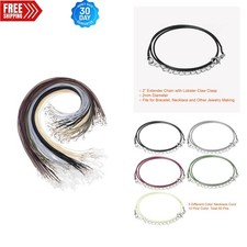 Multicolor 50Pcs Necklace Cords with Lobster Clasp - Ideal for Jewelry Creation