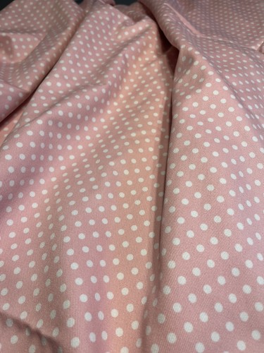 Pottery Barn Pink Polka Dot Curtain Drapes Blackout 44x84” per Panel 2pc Set - Picture 4 of 14