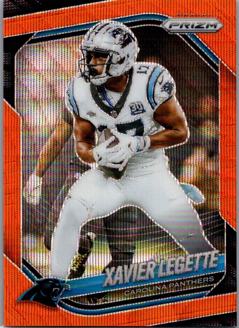 2025 Panini Prizm Orange Wave Prizm #118 Xavier Legette /65