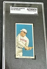1910 T206 Piedmont 350 Tris Speaker RC Rookie Boston Red Sox SGC Authentic Sharp