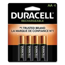 Duracell Rechargeable NiMH Batteries with Duralock Power Preserve Technology, A