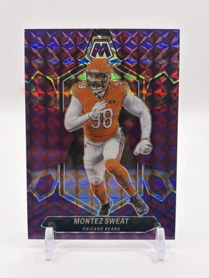 2024 Panini Mosaic #41 Montez Sweat Purple Mosaic Prizm /49