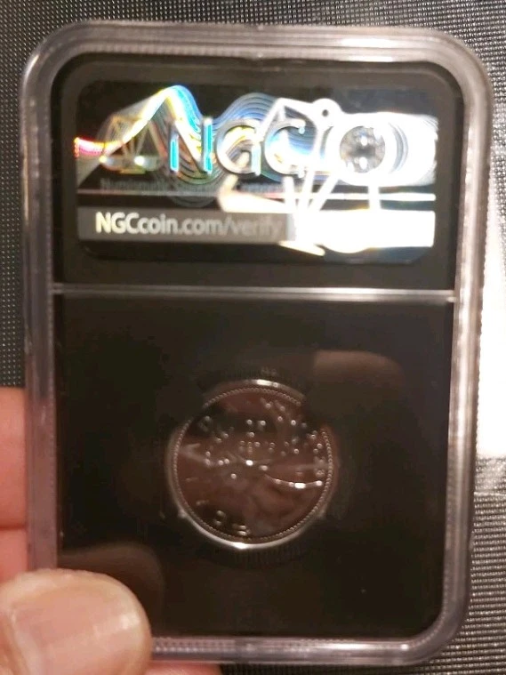 2023 Canada 25 Cent QEII last mintage Lowest Mintage Coin NGC MS-67 TOP Grade! - Image 2 of 4