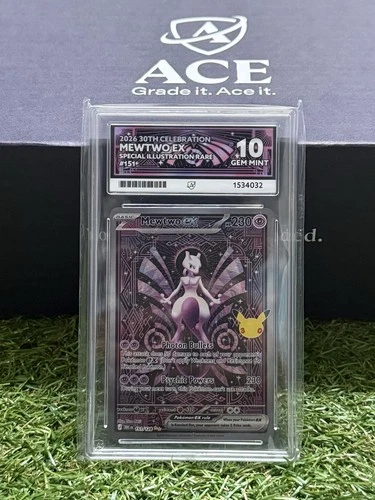 Pokémon TCG: Mewtwo ex 151/128 SIR – ACE Grading 10 | Perfect Subgrades