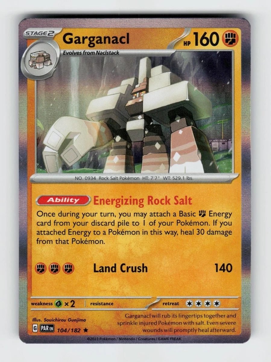 Garganacl Pokémon TCG Cards for sale | eBay
