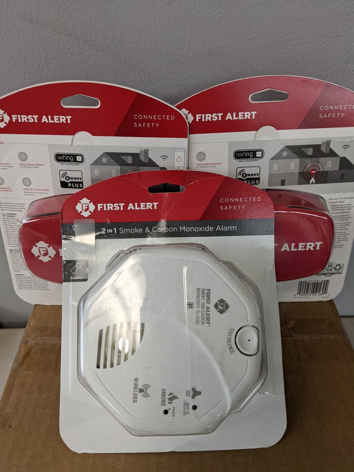 FIRST ALERT ZWAVE 2 IN 1 CARBON MONOXIDE SMOKE ALARM WORKS W/ RING 3Pack 29054021694 eBay