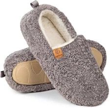 EverFoams Women Soft Curly Full Slippers Memory Foam Lightweight House Sh