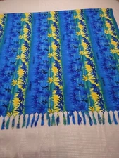 RIMA Women's CARIBBEAN Scarf 100% terivoile  44" X  71" NWOT