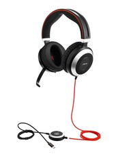 Jabra Evolve 80 UC Duo USB Kopfhörer - Schwa...