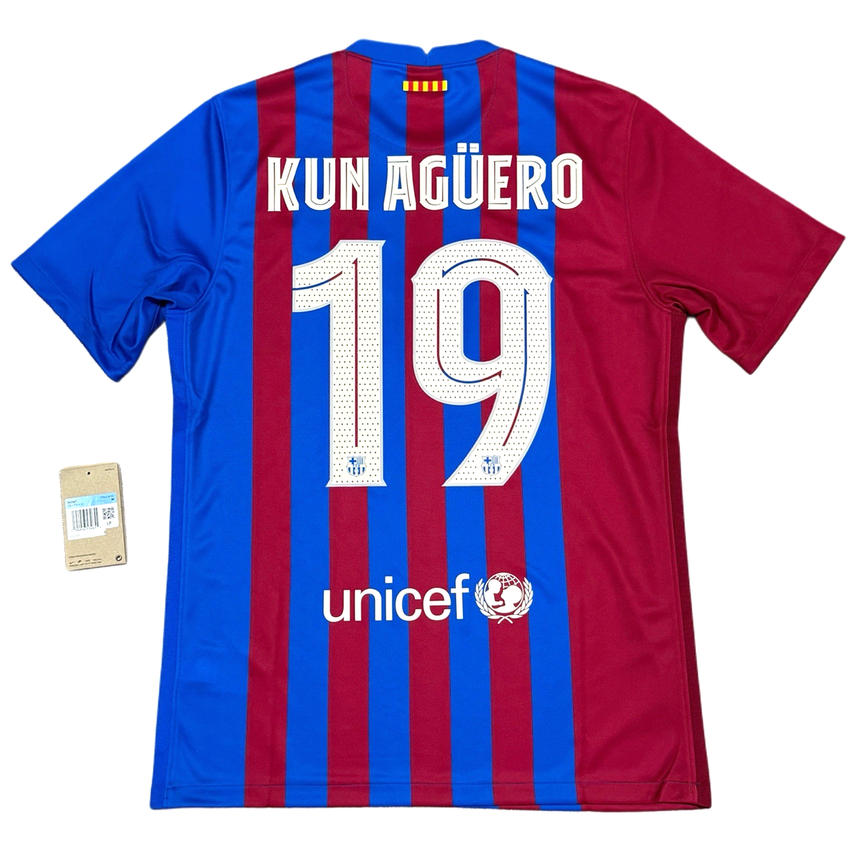 h*2様 アグエロ　バルセロナ21-22 3th背番号19 正規品 2021/22 Barcelona Home Jersey #19 Kun Aguero Medium Nike Soccer