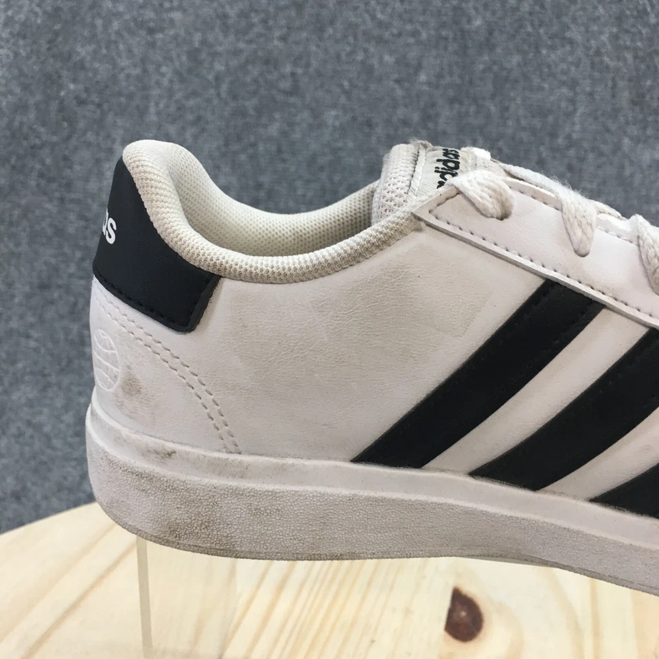 Adidas Zapatos Juveniles 4 Gran Cancha Estilo de Vida Tenis Con Cordones Tenis GW6511 Blanco Foto 3 de 4