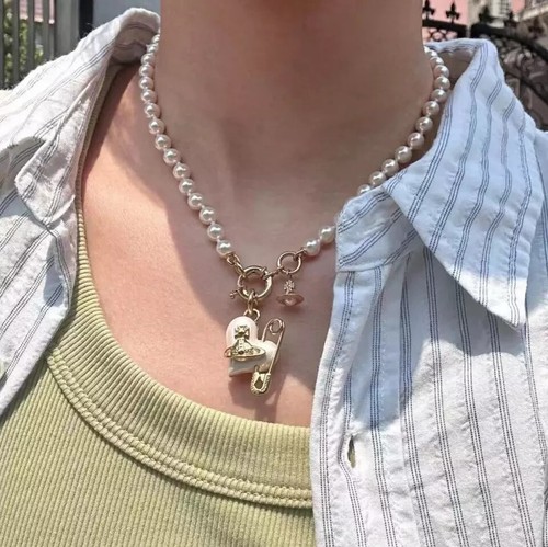 Vivienne Westwood - Perlenkette Love Gold und Silber UK - Bild 5 von 8