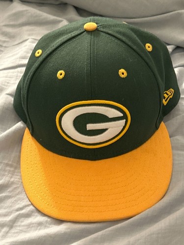 Green Bay Pakcers New Era 59Fifty Fitted Größe 7 5/8 Mütze NFL Cap Packers Logo