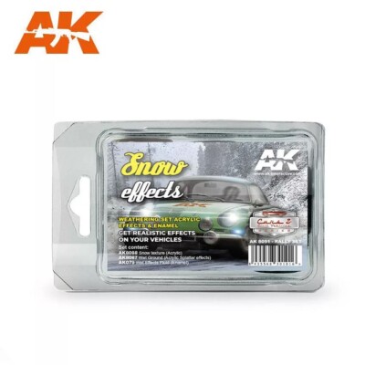AK Interactive AK8091 - Snow Effects Rally Set 3x35 ml - Neu