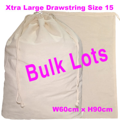 Bulk Large Drawstring Calico Bag A1 Calico Bags Linen Bag H90