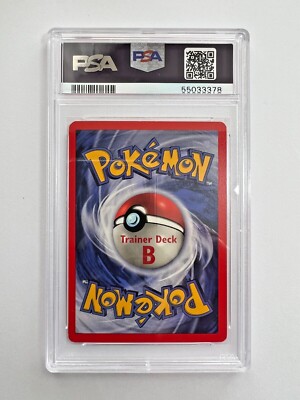 water pokemon bac PSA 9 Mint Trainer Deck B Energy 1999 Game #102 Vitamin B12 Plus Iron