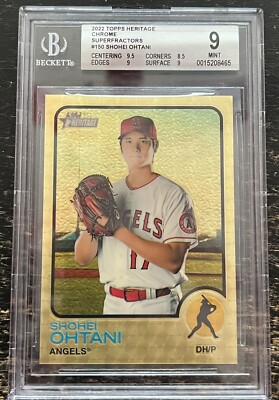 2022 TOPPS HERITAGE CHROME SHOHEI OHTANI #150 SUPERFRACTOR 1