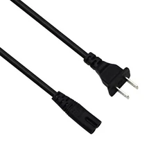 AC Power Cord 2 Prong Used for SINGER CE-200 CE-250 CE-300 350 Sewing Machine